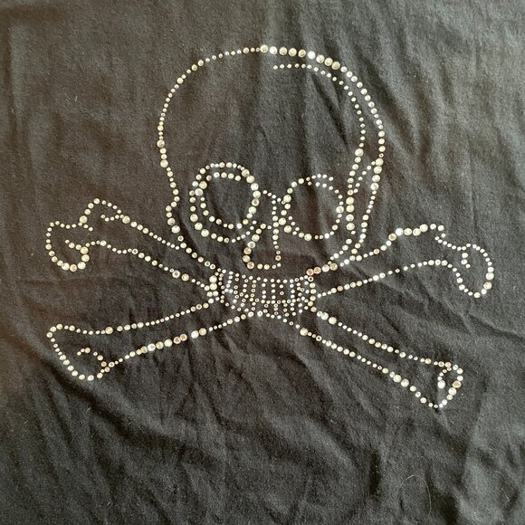 NWOT Size XL Libertine for Target black tank with skull and crossbones sequins - Picture 8 of 8